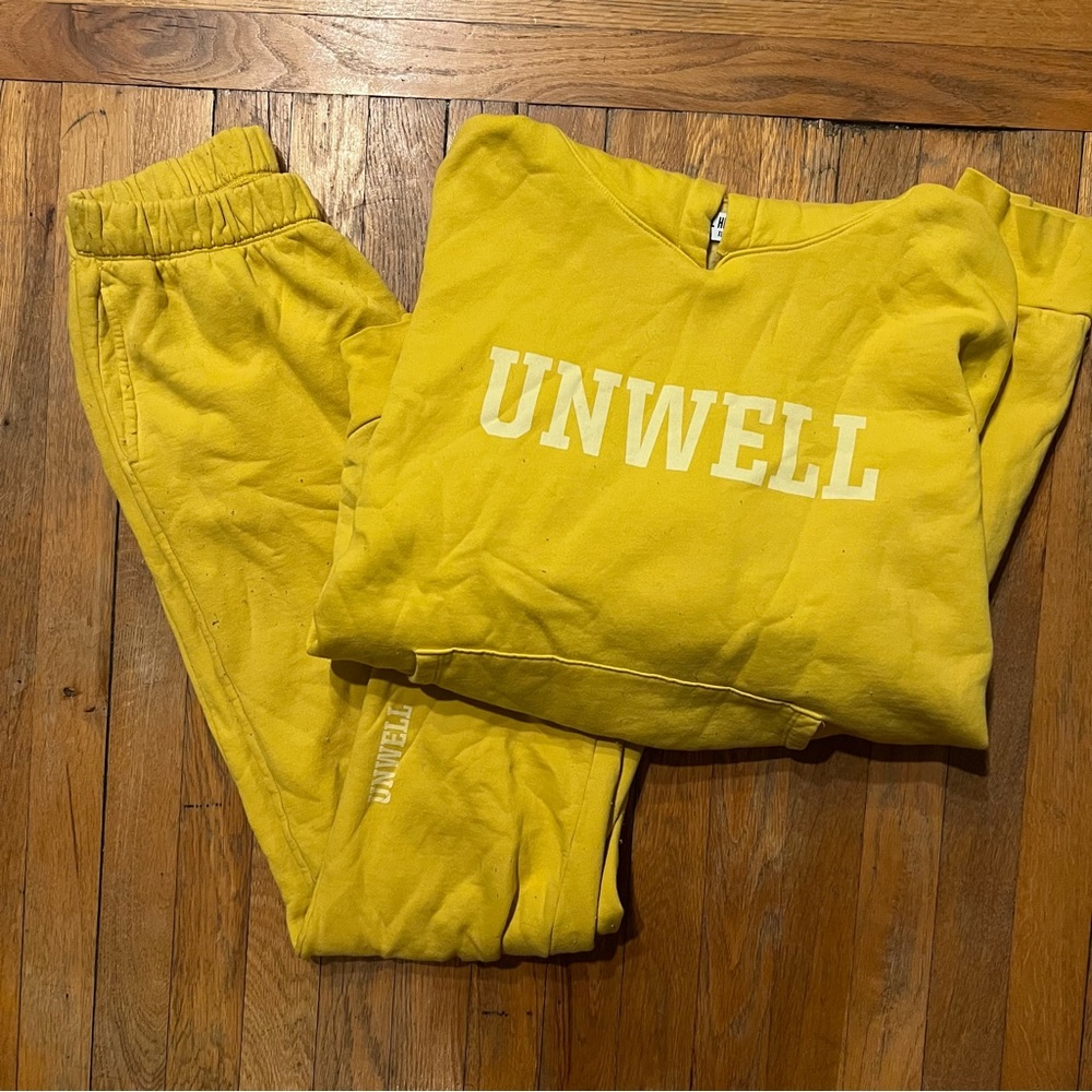 Yellow Call Her Daddy Sweat Set